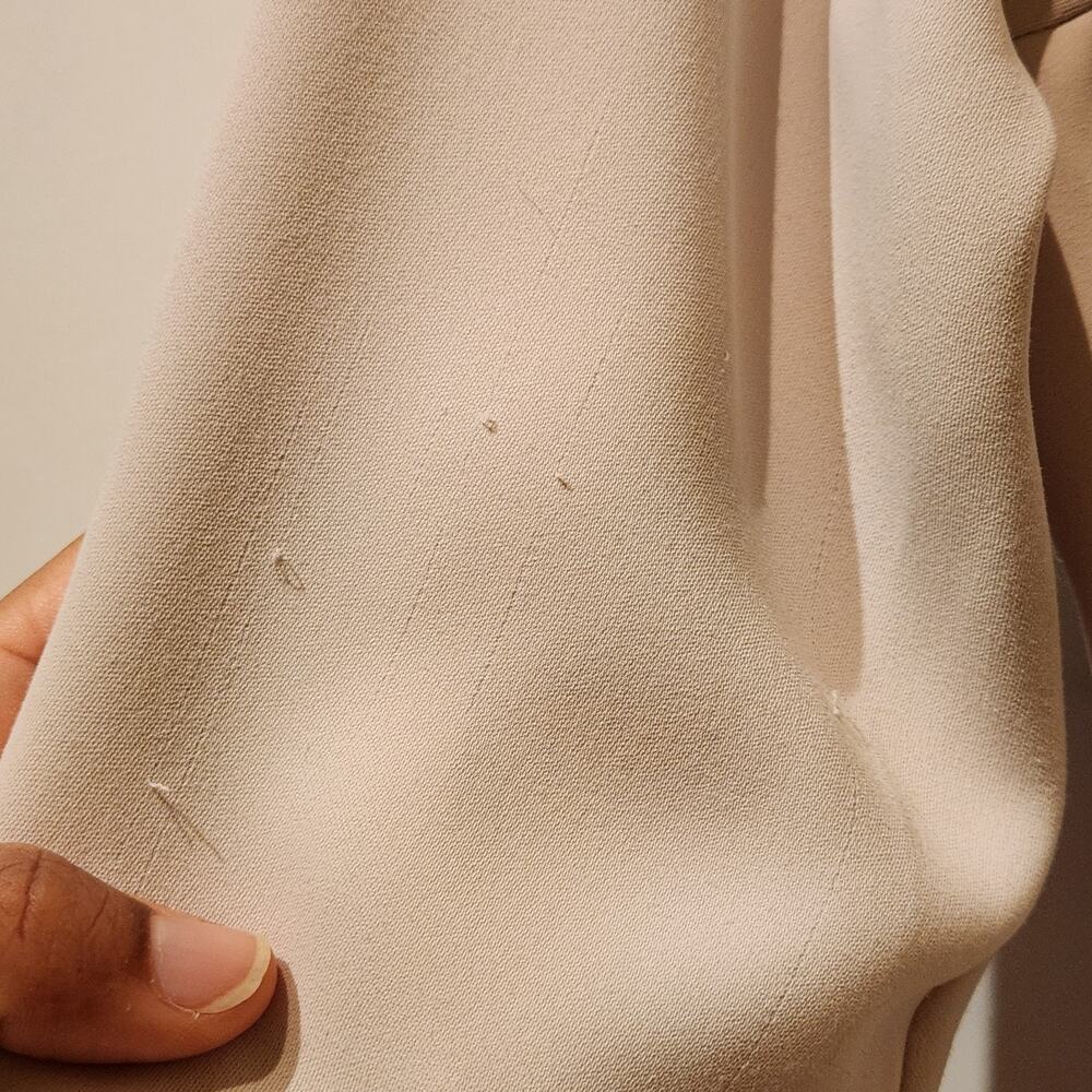Aritzia Babaton Cream Flowy Trench Coat Sz XS Light Weight Quiet Luxury Neutral - Picture 10 of 11